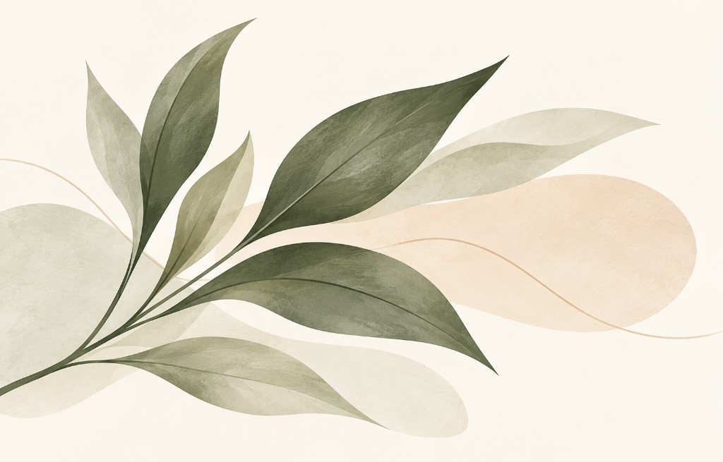 Fresh botanical illustration representing recovery